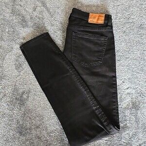 J Crew Lookout High-Rise Skinny Jeans, Black, Size 30T (Tall)
